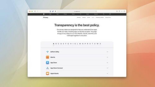 苹果主动公开应用情况 推出隐私标签功能