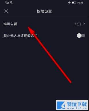 抖音拍摄的作品查看权限设置教程