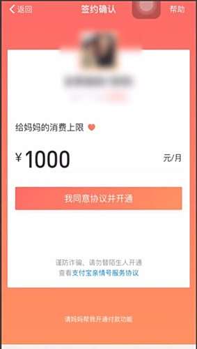 支付宝亲属卡额度多少1