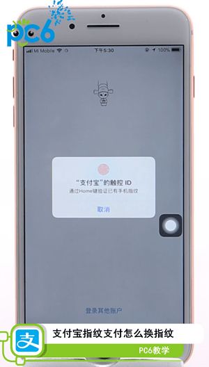 支付宝指纹支付怎么换指纹1