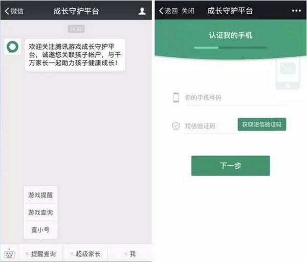 腾讯游戏成长守护平台
