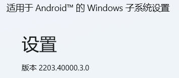 微软Win11安卓子系统 2203.40000.3.0 更新