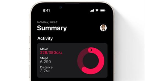 苹果iPhoneiOS16单独支持健身App活动跟踪