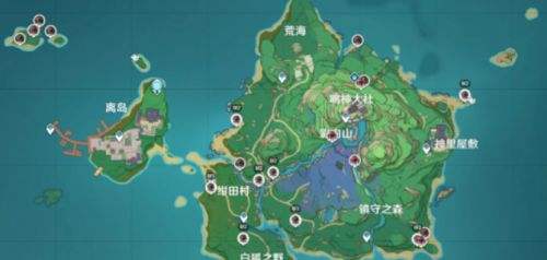 《原神》神里绫华角色培养材料全收集路线图