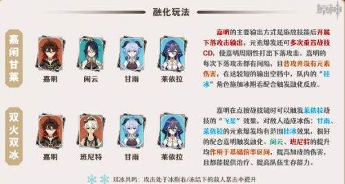 《原神》嘉明阵容配队方案一览