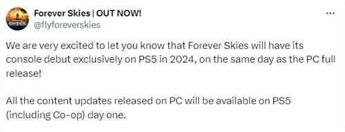 《永恒的天空》将于今年正式发售首发登陆PS5平台