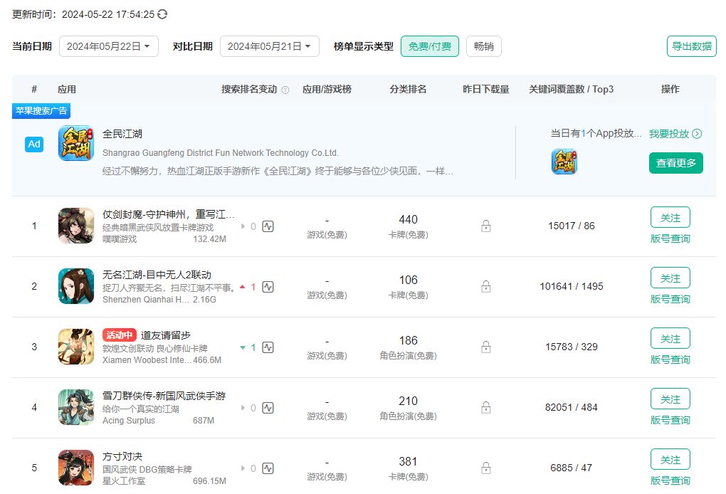 有什么好玩的武侠卡牌手游