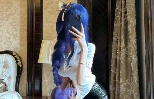 美女姐姐COS《原神》角色：婚纱刻晴，勒肉申鹤，制服ol将军，XP党狂喜！