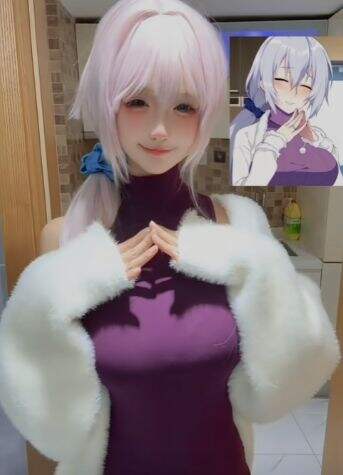 00后小姐姐COS漫画雪女,好身材太吸睛,衣服都快撑不住,谁能不爱