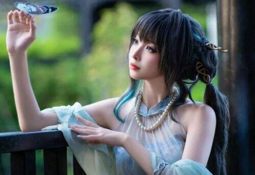 崩铁阮梅古风COS:旗袍御姐太诱人,古色古香让人心醉,美得不可方物