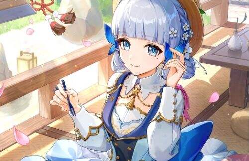 《原神》神里绫华COS:白袜女友既视感,青春气息满满,美得让人陶醉