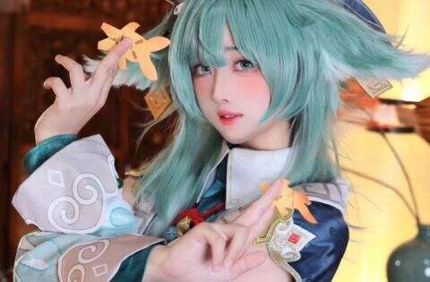 《崩铁》藿藿超甜美COS:是芙是藿躲不过,软萌小小只好可爱