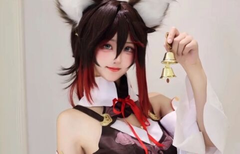 《崩铁》停云COS:肤白貌美狐狸耳,看来小女子和恩公的缘分不浅
