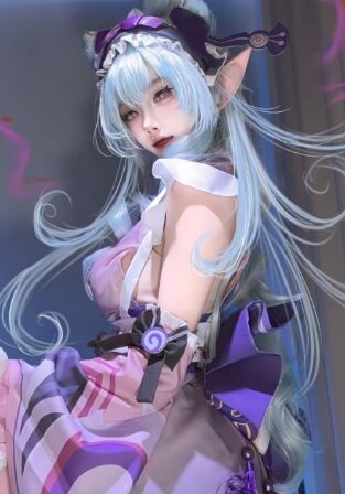 《原神》梦见月瑞希COS:清纯可爱,身材绝好,一起在梦中相见吧