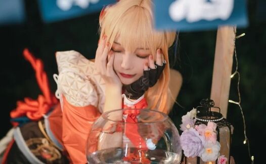 《原神》00后美女COS宵宫:烟花易逝人情长存,英雄形态宵宫姐姐登场