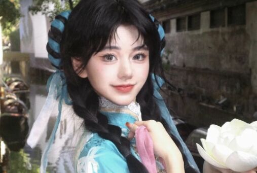《王者荣耀》西施典藏版COS:烟雨江南,清纯可人,温柔典雅太好看